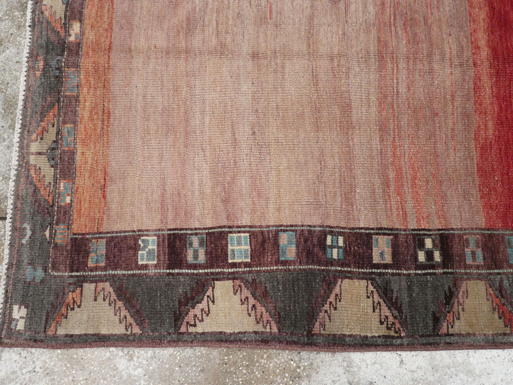 Vintage Turkish Anatolian Wide Gallery Runner, No.33339 - Staging