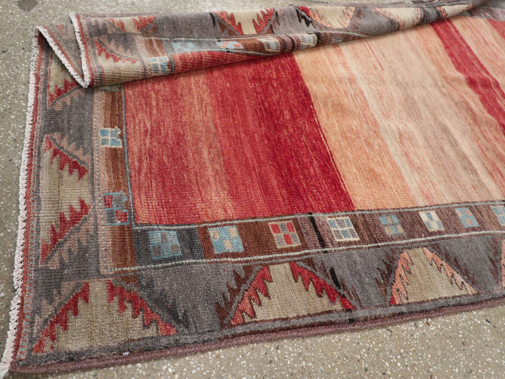 Vintage Turkish Anatolian Wide Gallery Runner, No.33339 - Staging