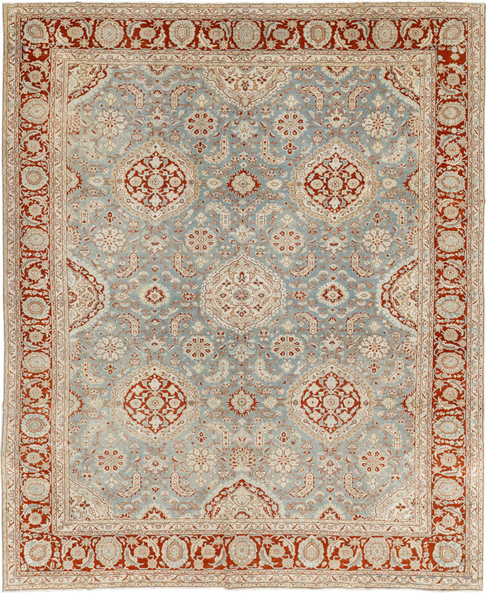 Antique Persian Malayer Room Size Carpet, No.33350 - Staging