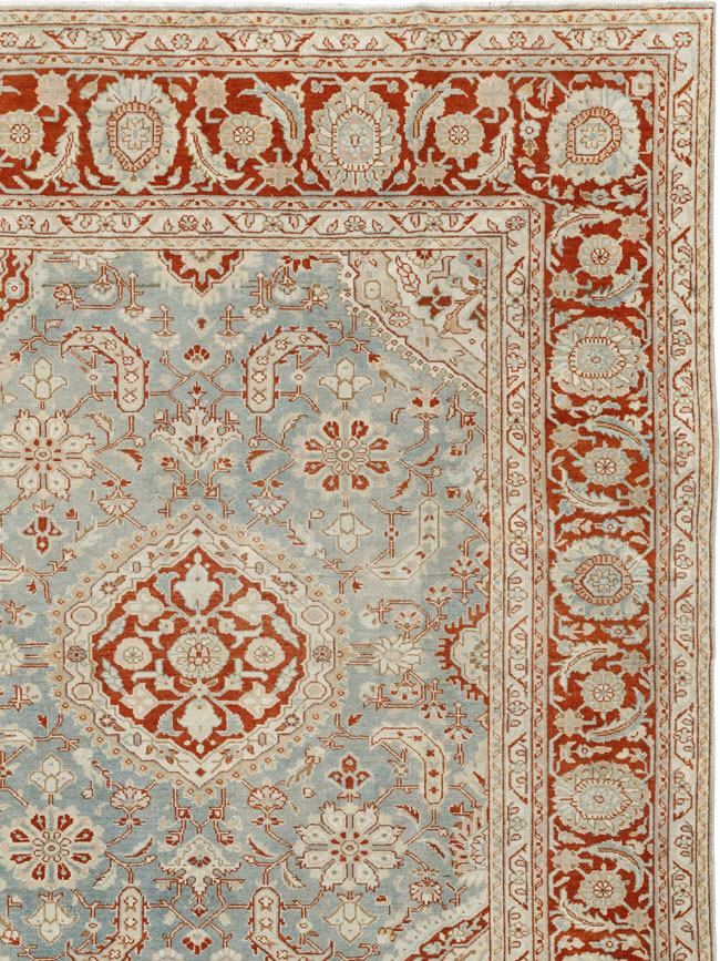 Antique Persian Malayer Room Size Carpet, No.33350 - Staging