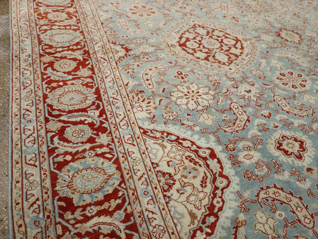 Antique Persian Malayer Room Size Carpet, No.33350 - Staging