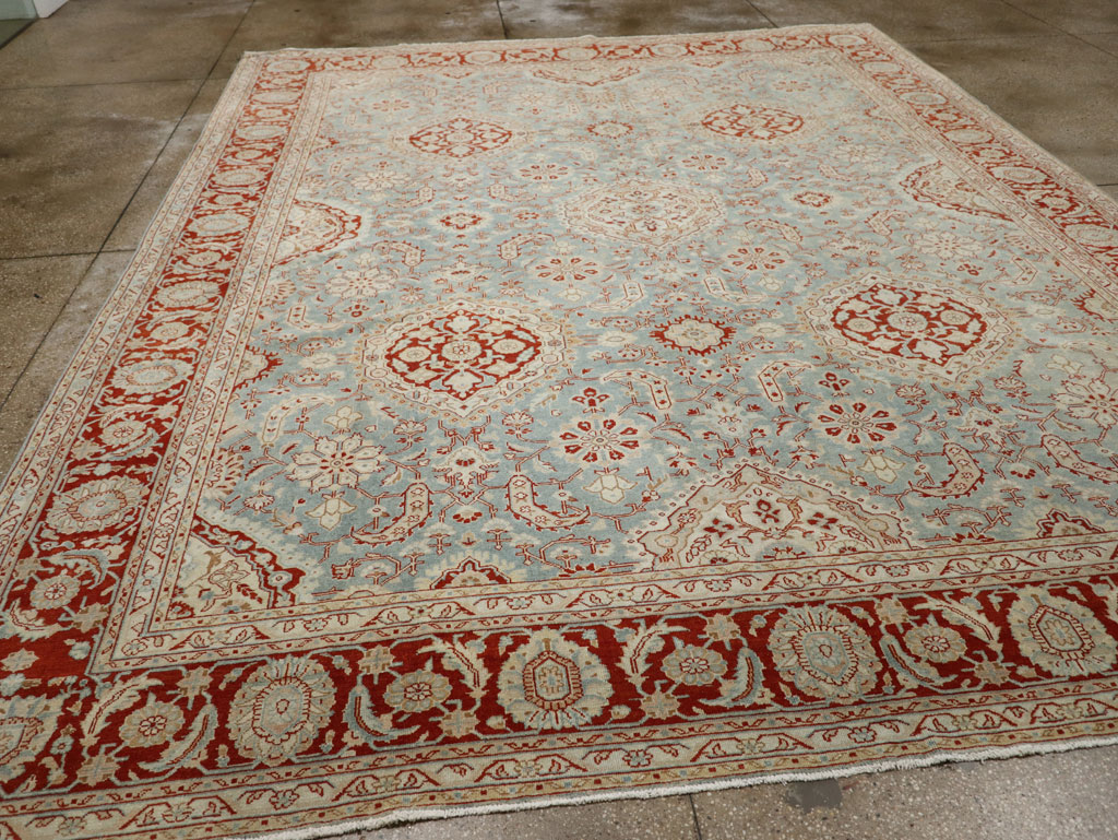 Antique Persian Malayer Room Size Carpet, No.33350 - Staging