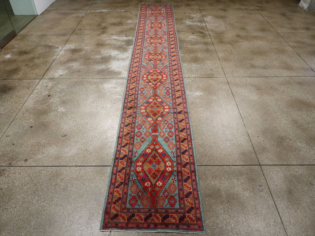 Antique East Turkestan Khotan Long Runner, No.33357 - Staging