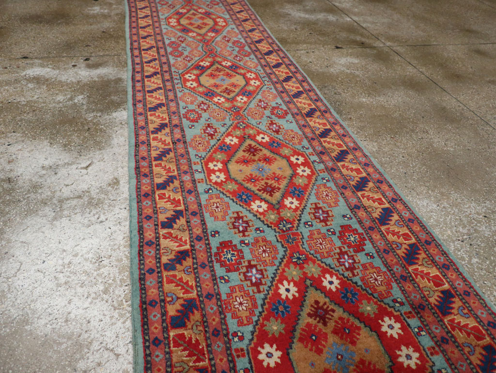Antique East Turkestan Khotan Long Runner, No.33357 - Staging