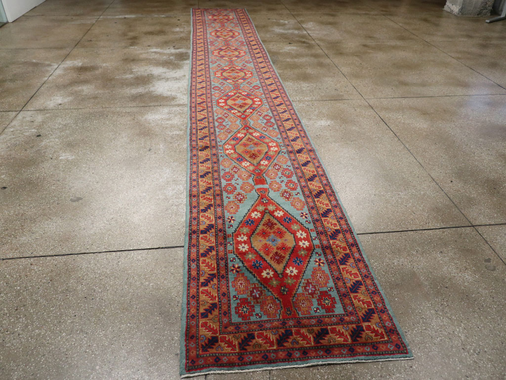 Antique East Turkestan Khotan Long Runner, No.33357 - Staging