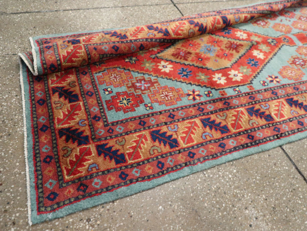 Antique East Turkestan Khotan Long Runner, No.33357 - Staging