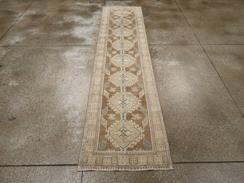 Vintage Persian Serab Runner, No.33358 - Staging