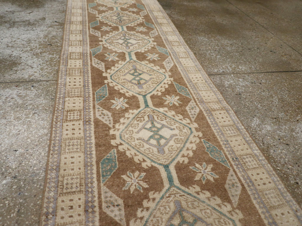 Vintage Persian Serab Runner, No.33358 - Staging