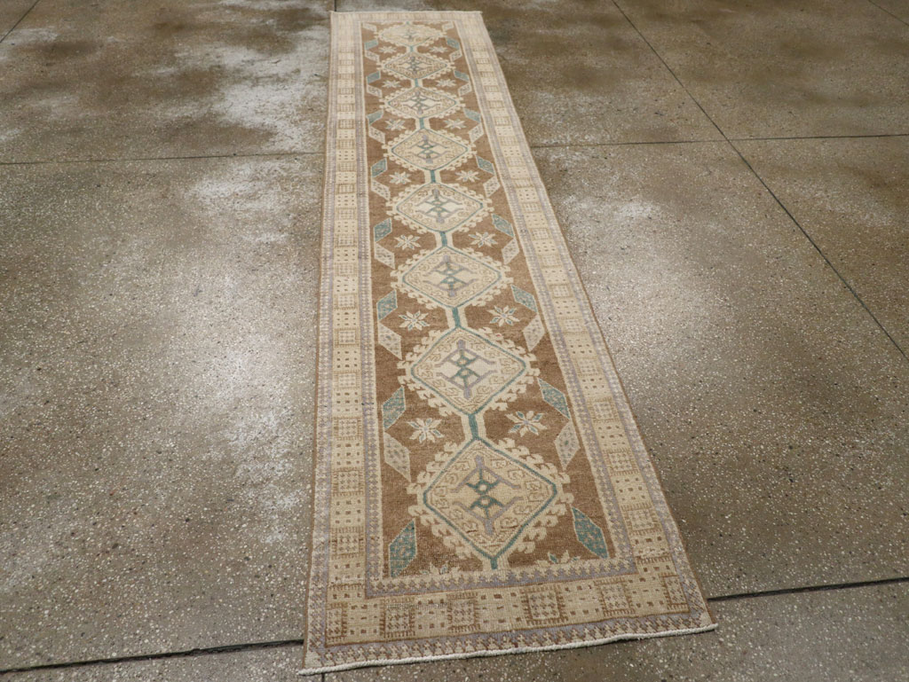 Vintage Persian Serab Runner, No.33358 - Staging