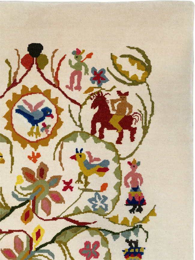 Mid-20th Century Art Deco Carpet By Olga Fisch, No.33367 - Staging