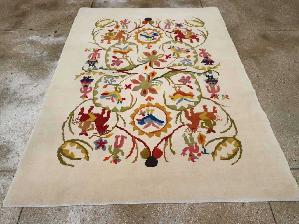 Mid-20th Century Art Deco Carpet By Olga Fisch, No.33367 - Staging