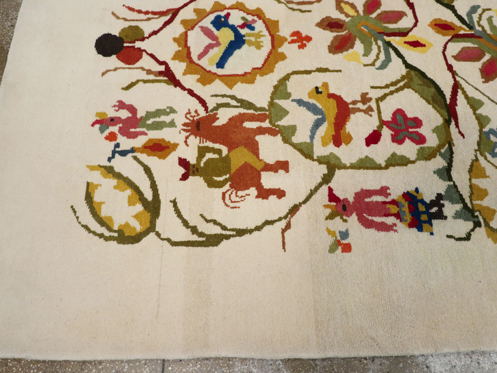 Mid-20th Century Art Deco Carpet By Olga Fisch, No.33367 - Staging