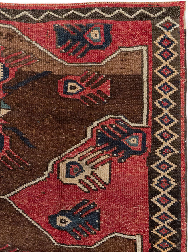 Vintage Turkish Anatolian Wide Gallery Runner, No.33369 - Staging
