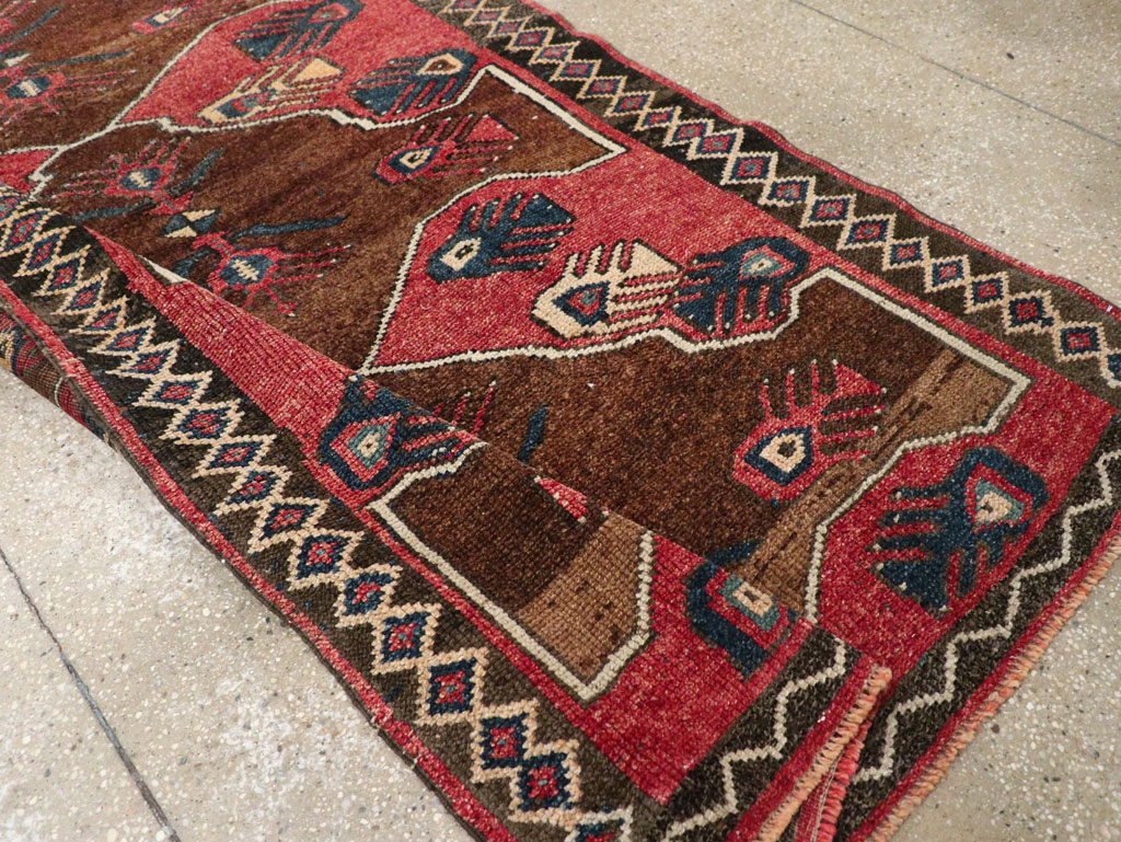 Vintage Turkish Anatolian Wide Gallery Runner, No.33369 - Staging