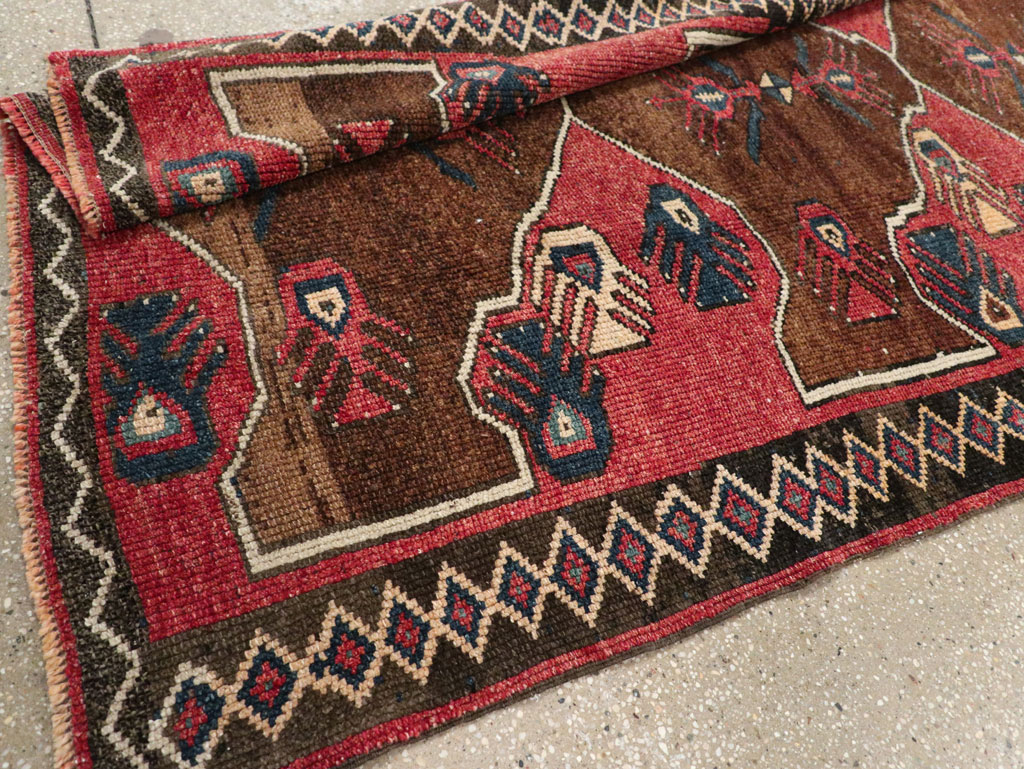 Vintage Turkish Anatolian Wide Gallery Runner, No.33369 - Staging