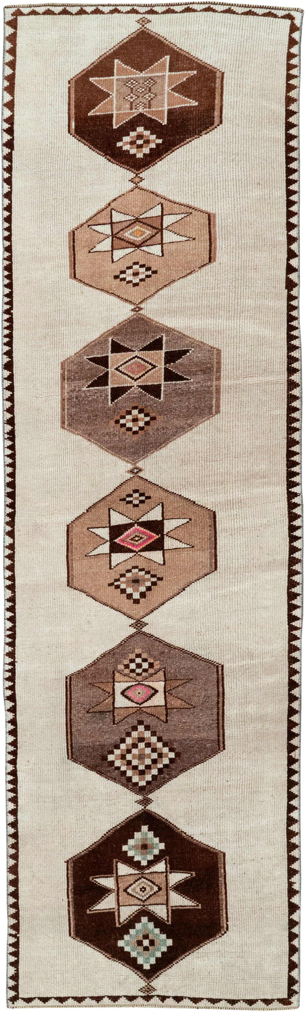 Vintage Turkish Anatolian Runner, No.33373 - Staging