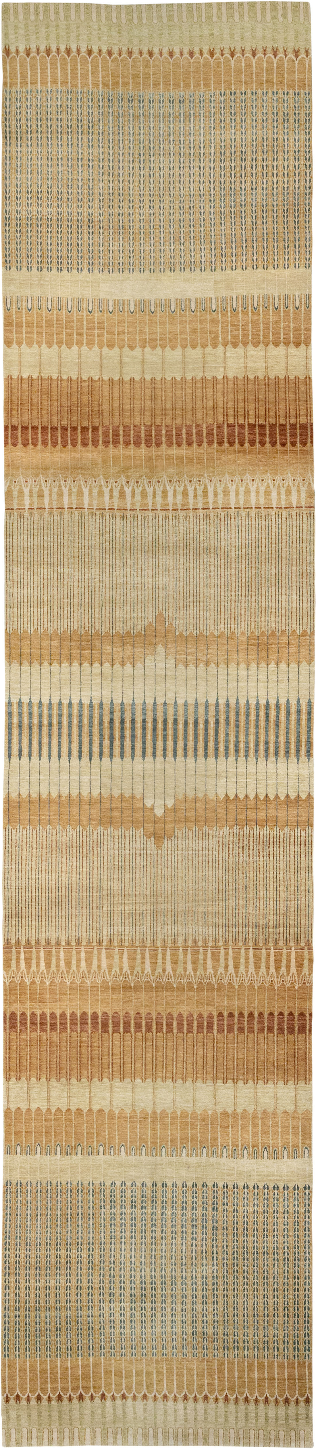 Modern Tibetan Long and Narrow Carpet, No.33382 - Staging