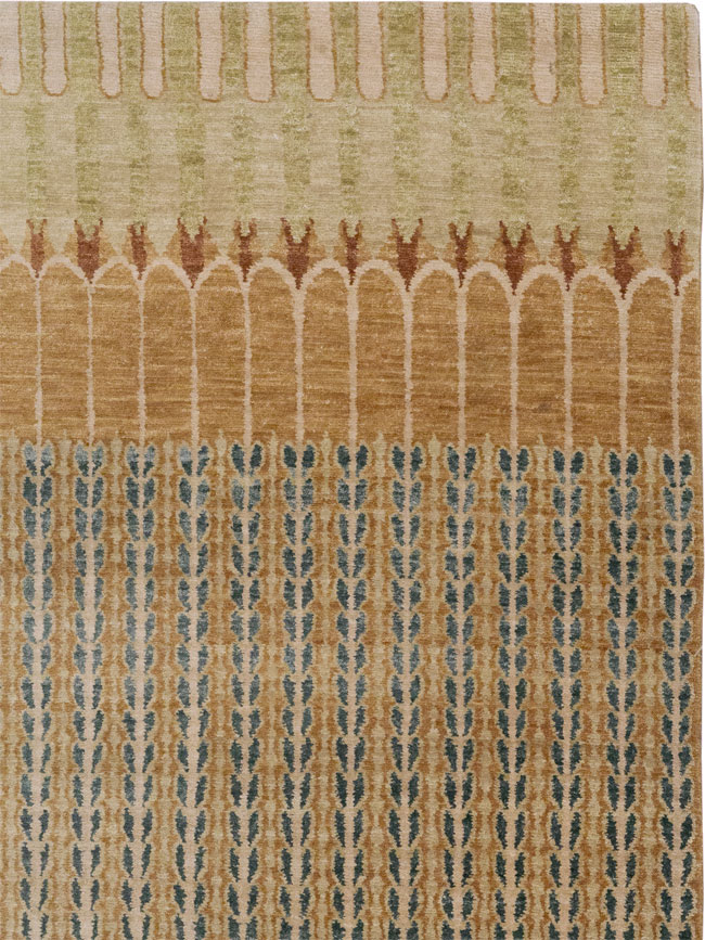 Modern Tibetan Long and Narrow Carpet, No.33382 - Staging