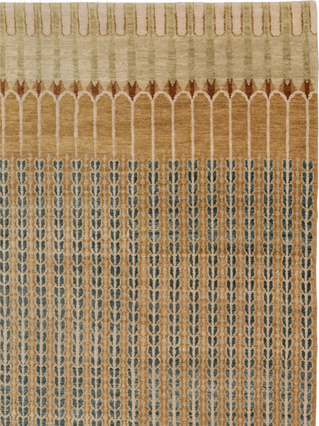 Modern Tibetan Long and Narrow Carpet, No.33382 - Staging