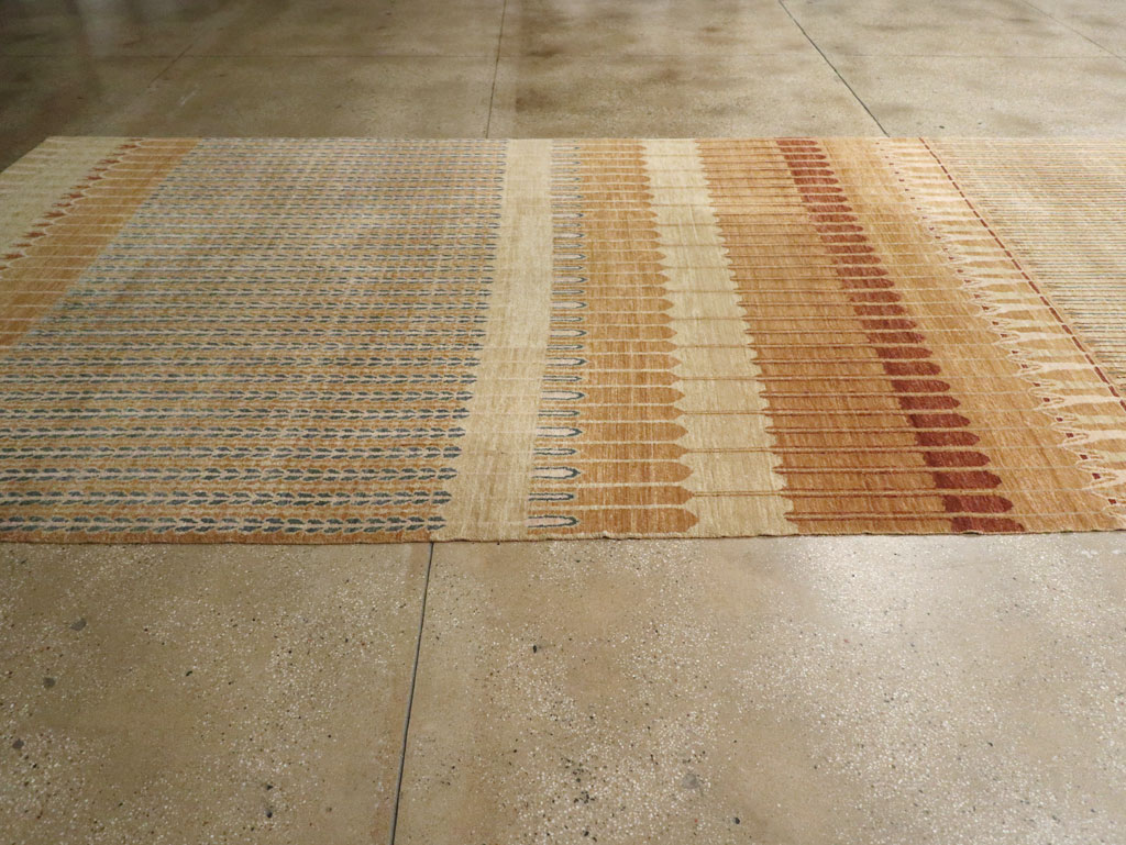 Modern Tibetan Long and Narrow Carpet, No.33382 - Staging