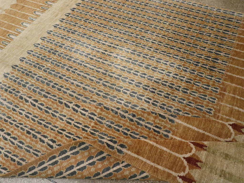 Modern Tibetan Long and Narrow Carpet, No.33382 - Staging