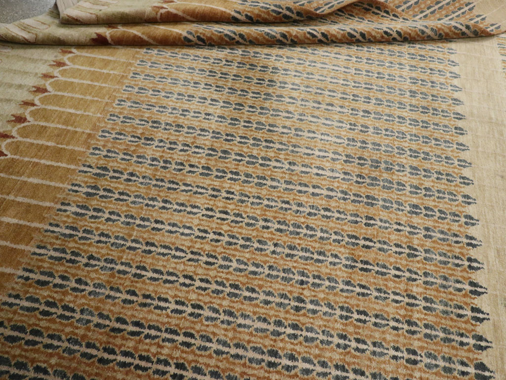 Modern Tibetan Long and Narrow Carpet, No.33382 - Staging