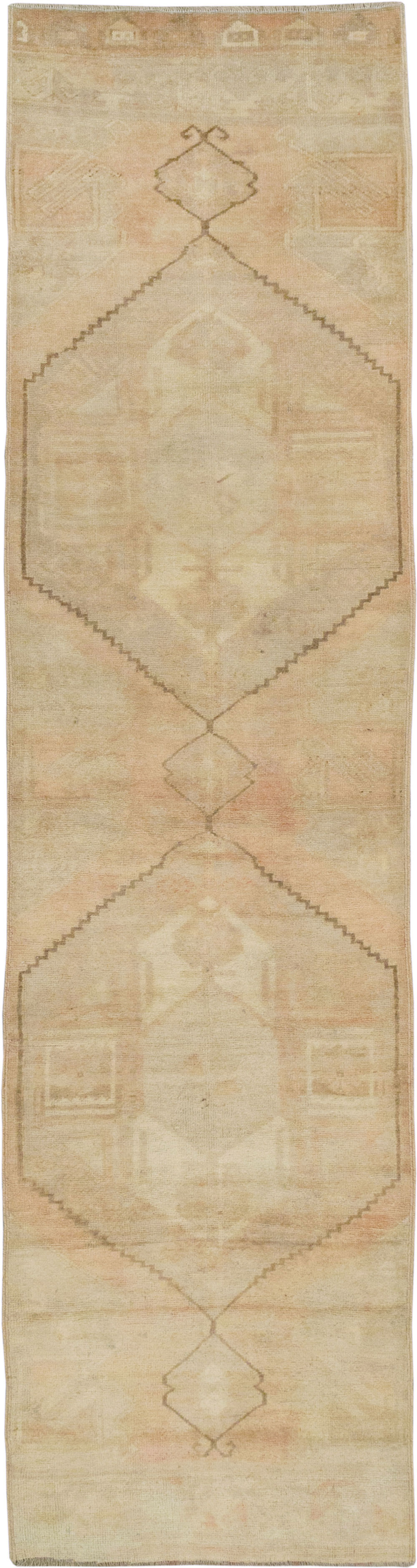Vintage Turkish Anatolian Runner, No.33386 - Staging