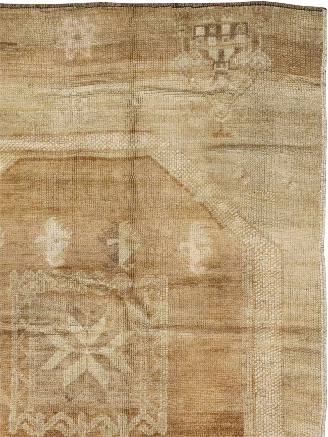 Vintage Turkish Anatolian Wide Runner, No.33387 - Staging