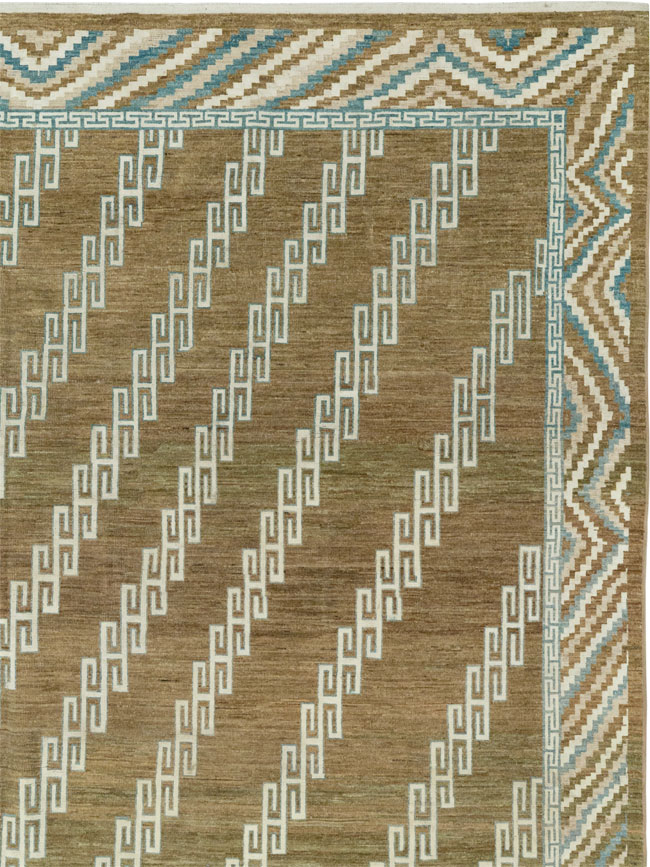 Modern East Turkestan Khotan Large Room Size Carpet, No.33390 - Staging