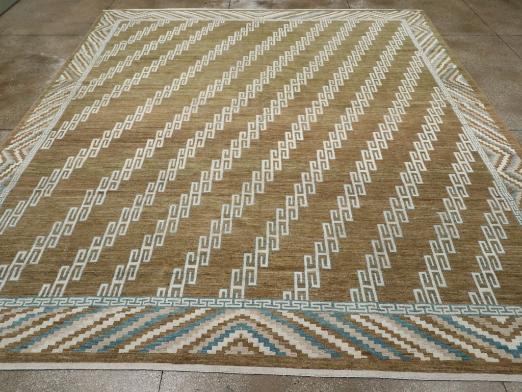 Modern East Turkestan Khotan Large Room Size Carpet, No.33390 - Staging