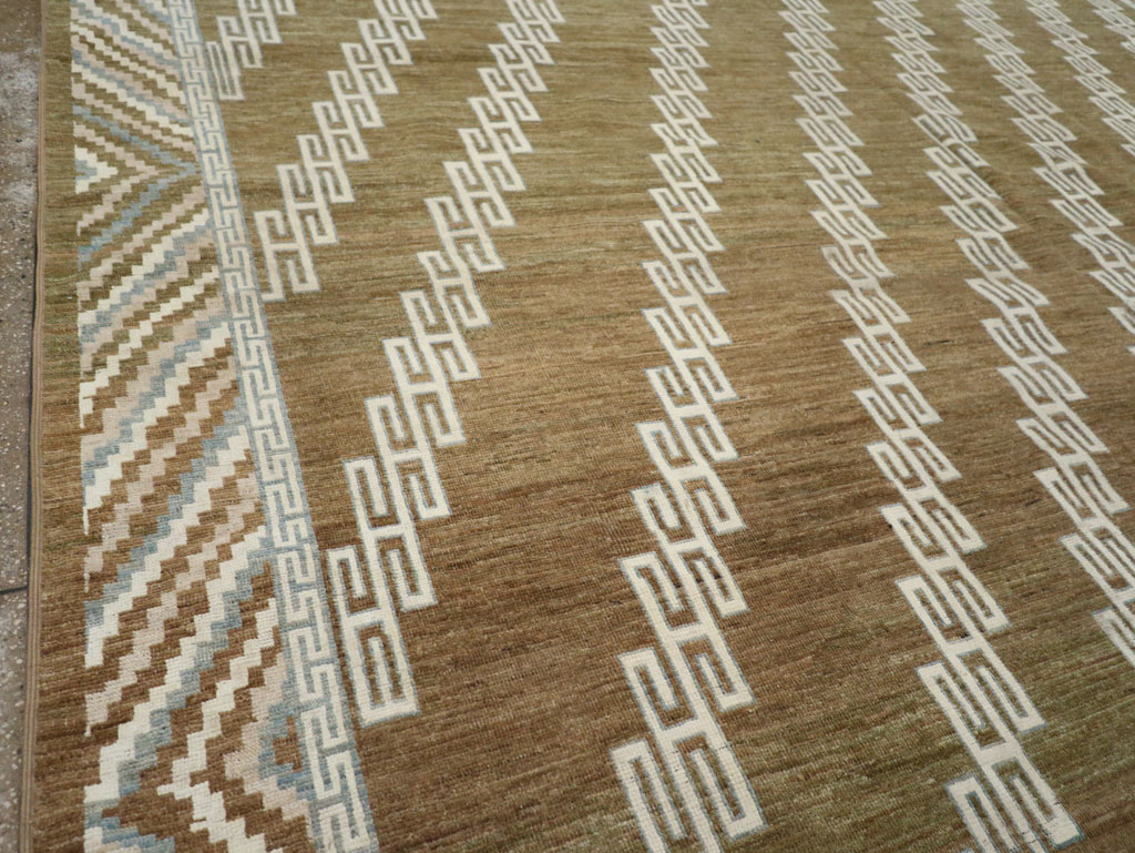 Modern East Turkestan Khotan Large Room Size Carpet, No.33390 - Staging