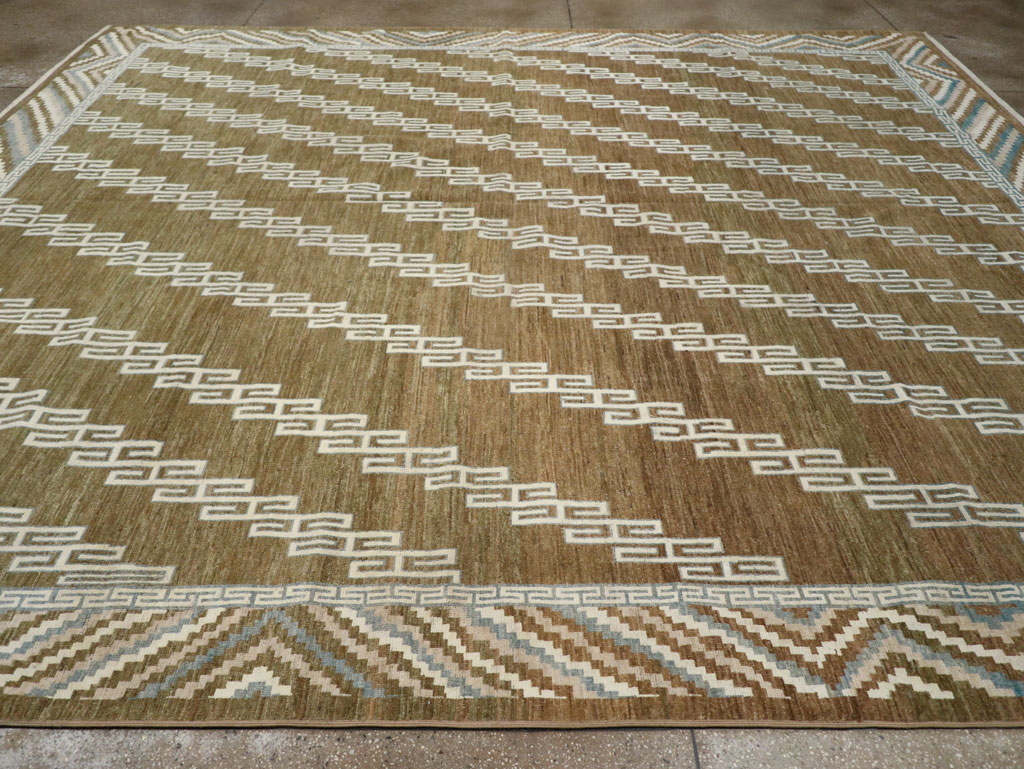 Modern East Turkestan Khotan Large Room Size Carpet, No.33390 - Staging