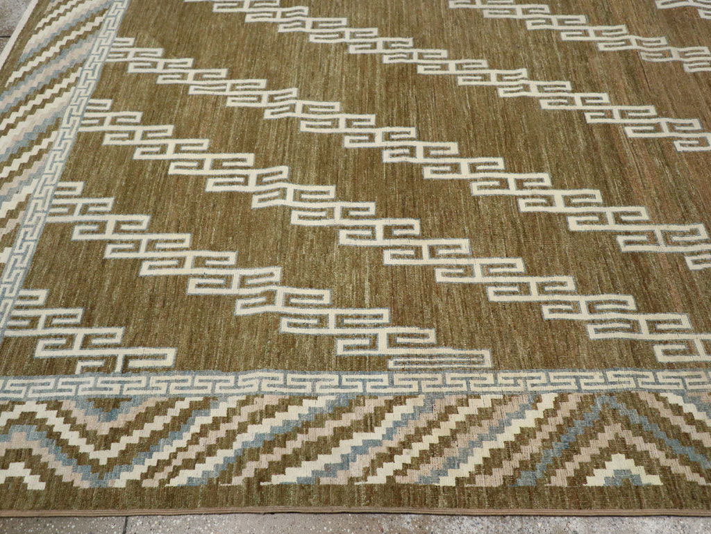 Modern East Turkestan Khotan Large Room Size Carpet, No.33390 - Staging