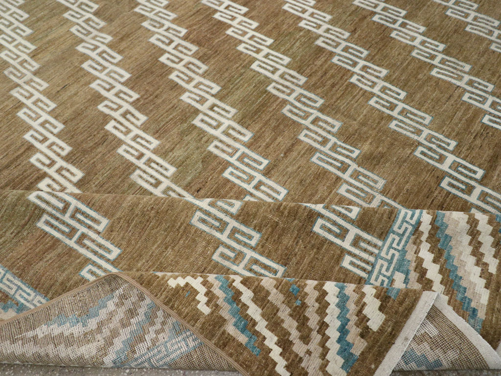 Modern East Turkestan Khotan Large Room Size Carpet, No.33390 - Staging