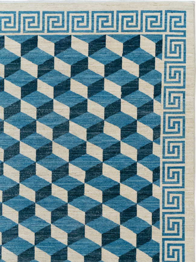 Modern East Turkestan Khotan Room Size Carpet, No.33392 - Staging