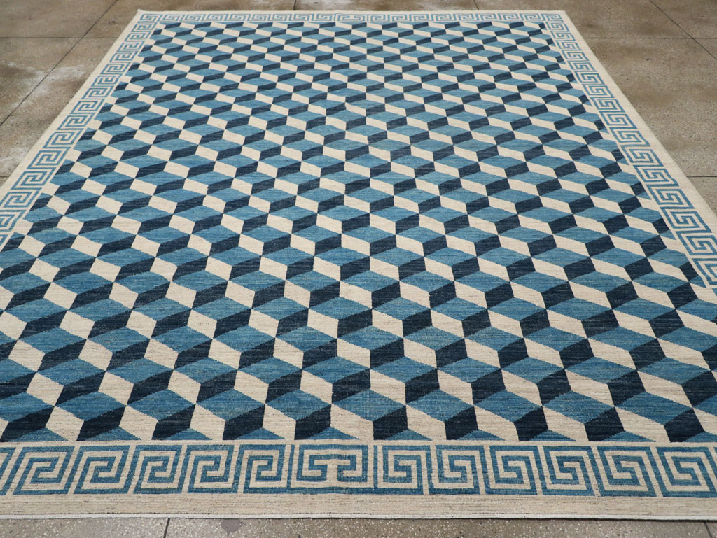 Modern East Turkestan Khotan Room Size Carpet, No.33392 - Staging