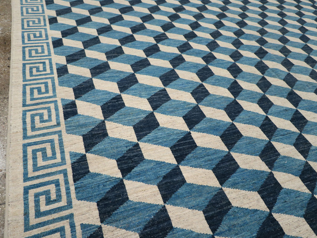 Modern East Turkestan Khotan Room Size Carpet, No.33392 - Staging