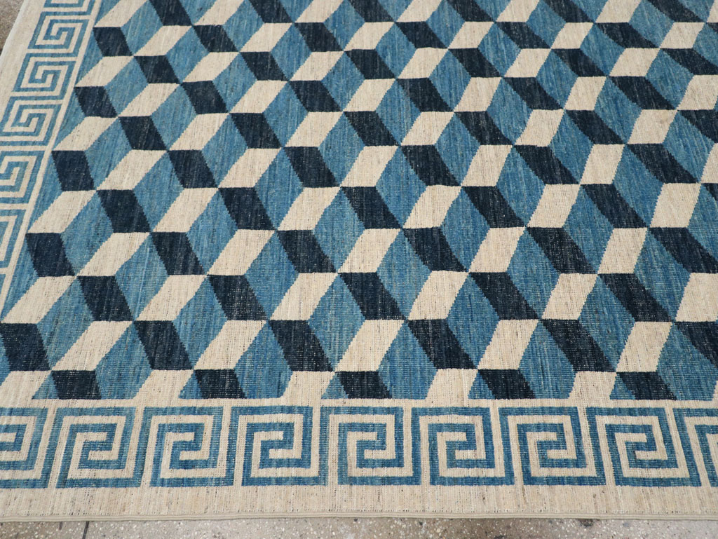 Modern East Turkestan Khotan Room Size Carpet, No.33392 - Staging