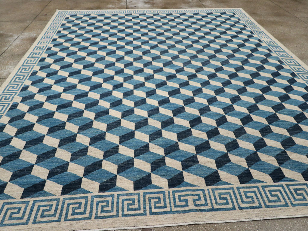 Modern East Turkestan Khotan Room Size Carpet, No.33392 - Staging