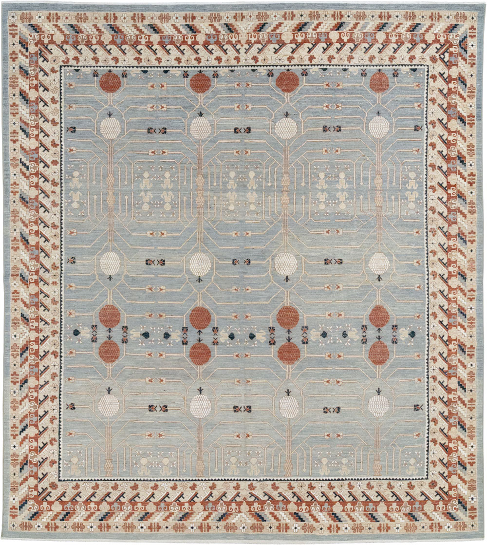 Modern East Turkestan Khotan Large Room Size Carpet, No.33402 - Staging