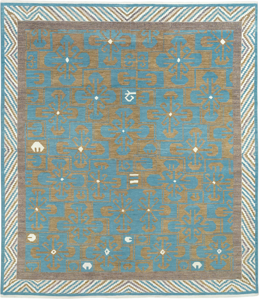 Modern East Turkestan Khotan Large Room Size Carpet, No.33403 - Staging