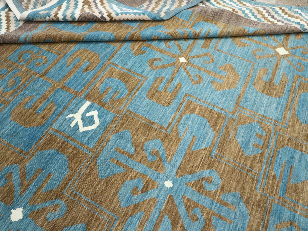 Modern East Turkestan Khotan Large Room Size Carpet, No.33403 - Staging