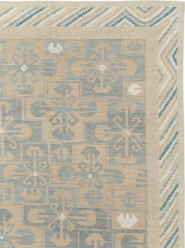 Modern East Turkestan Khotan Oversize Carpet, No.33405 - Staging