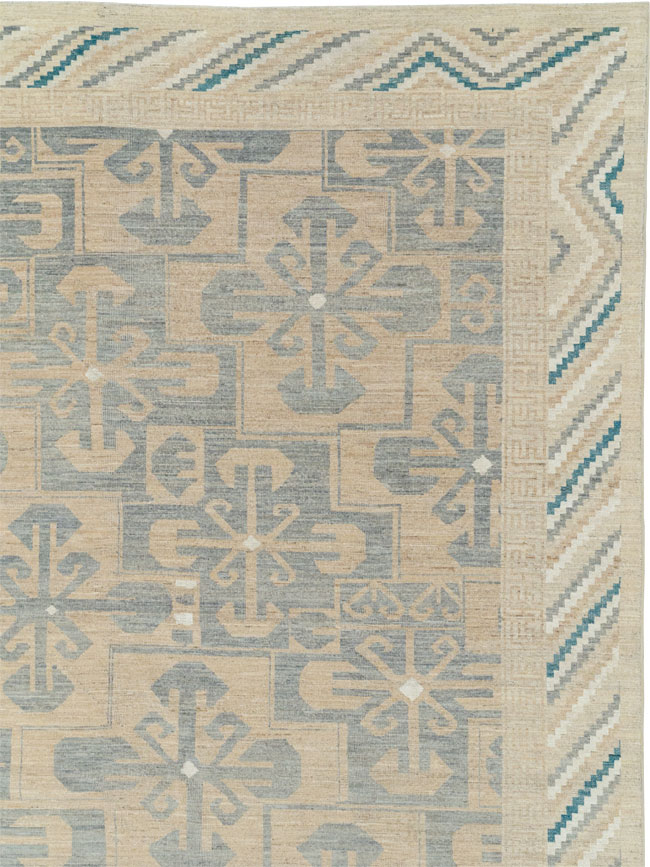 Modern East Turkestan Khotan Oversize Carpet, No.33405 - Staging