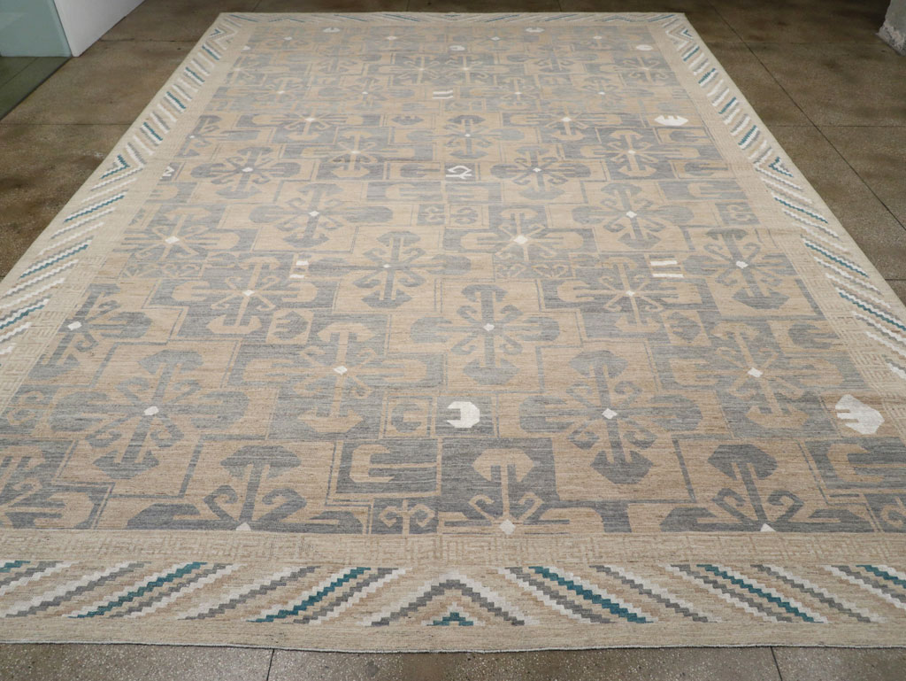 Modern East Turkestan Khotan Oversize Carpet, No.33405 - Staging