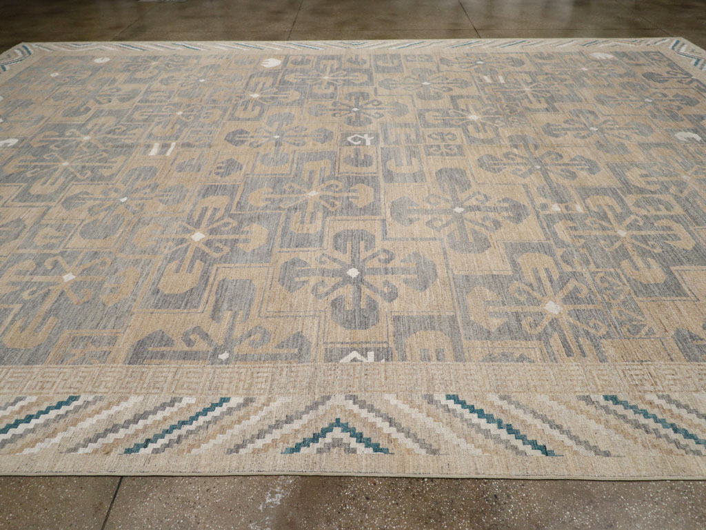 Modern East Turkestan Khotan Oversize Carpet, No.33405 - Staging