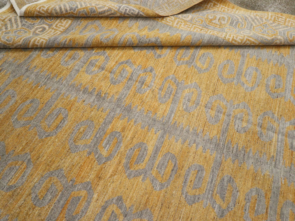 Modern East Turkestan Khotan Room Size Carpet, No.33406 - Staging