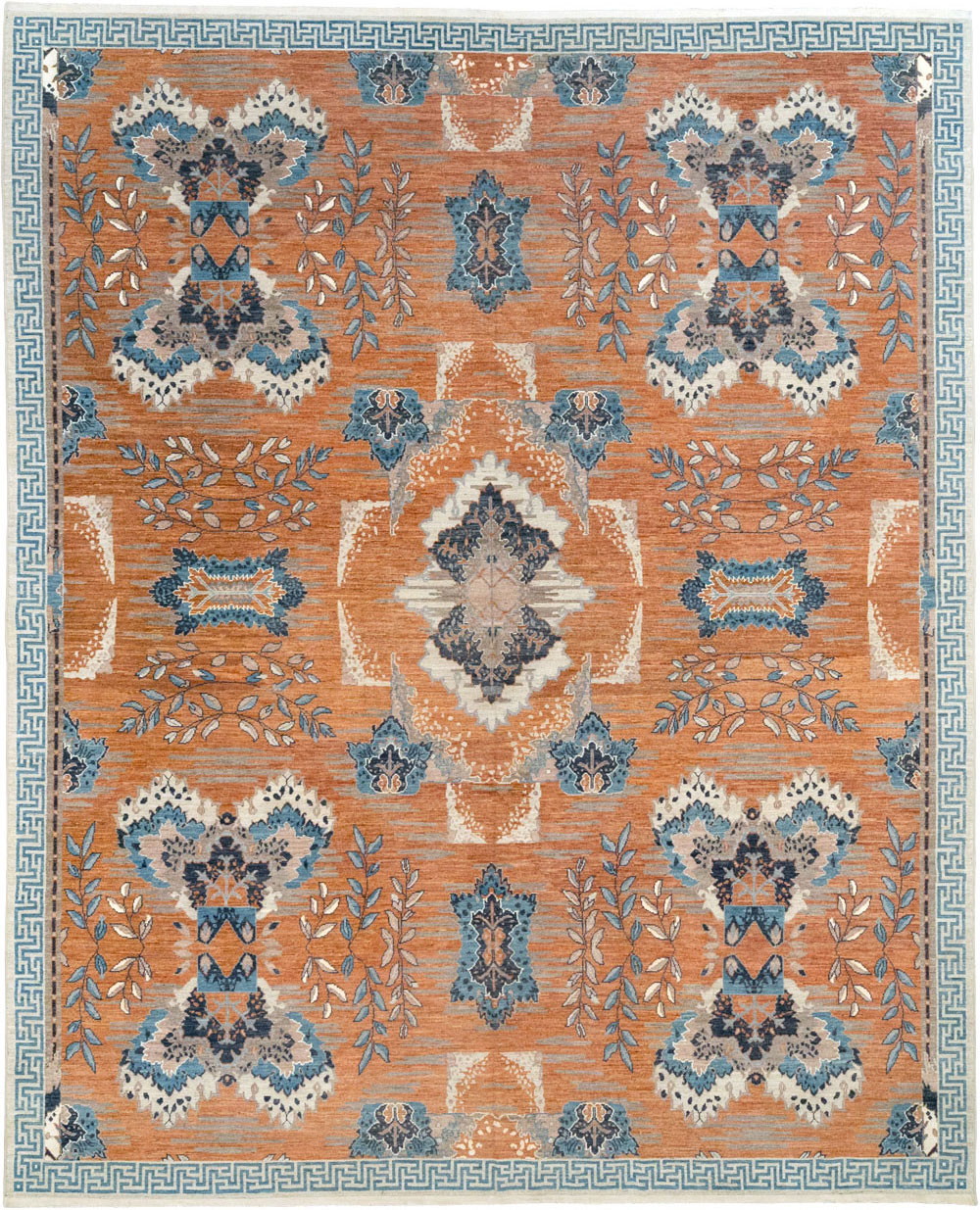 Modern East Turkestan Khotan Large Room Size Carpet, No.33407 - Staging