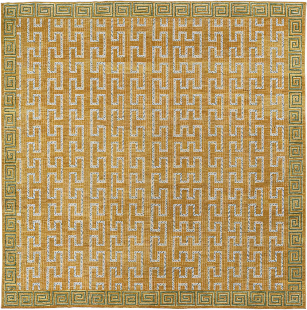 Modern East Turkestan Khotan Large Square Room Size Carpet, No.33409 - Staging