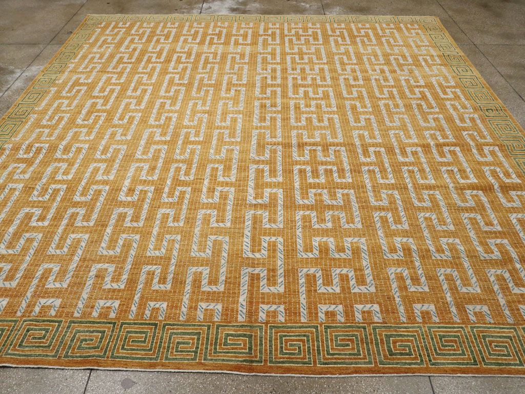 Modern East Turkestan Khotan Large Square Room Size Carpet, No.33409 - Staging
